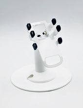 Load image into Gallery viewer, Clover Flex Freestanding Swivel and Tilt Stand with Round Plate (White) for C401U POS
