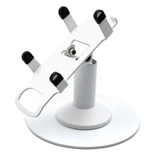 Load image into Gallery viewer, Dejavoo Z8 / Dejavoo Z11 Low Freestanding Swivel and Tilt Stand with Round Plate (White) - Fits Dejavoo Z11 HW # v1.3
