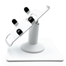 Load image into Gallery viewer, First Data FD35 / First Data FD40 Low Freestanding Swivel and Tilt Stand with Square Plate (White)
