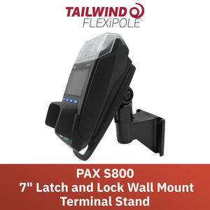 PAX S800 Key Locking Wall Mount Terminal Stand