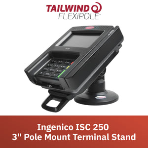 Ingenico ISC 250 3" Compact Pole Mount Stand