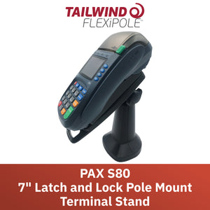 PAX S80 7" Key Locking Pole Mount Stand