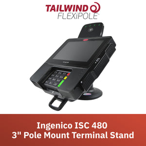 Ingenico ISC 480 3" Compact Pole Mount Stand