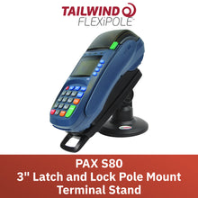 Load image into Gallery viewer, PAX S80 3&quot; Key Locking Compact Pole Mount Stand
