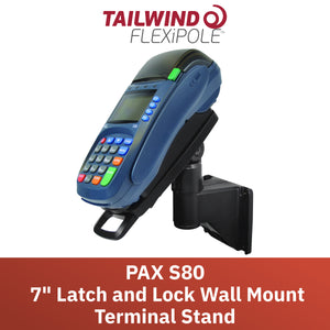 PAX S80 Key Locking Wall Mount Terminal Stand