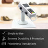 First Data FD35 / First Data FD40 Low Freestanding Swivel and Tilt Stand with Square Plate (White)