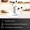 Valor Paytech VL100 Low Freestanding Swivel and Tilt Stand with Round Plate (White)