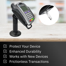 Load image into Gallery viewer, Verifone Vx520 EMV 7&quot; Key Locking Pole Mount Terminal Stand- Slim Design
