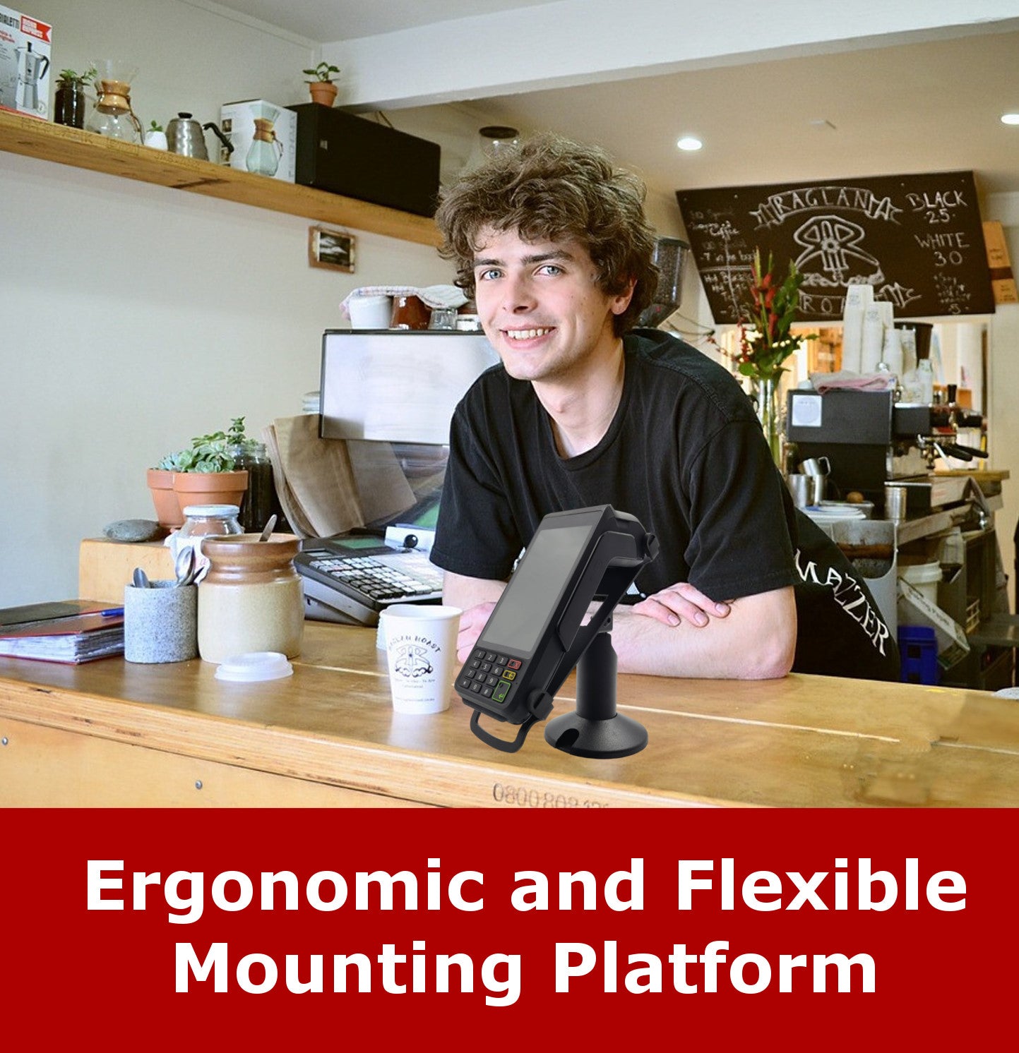 Dejavoo P3 Low Swivel and Tilt Terminal Stand