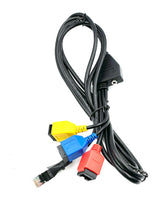 Load image into Gallery viewer, PAX SP30 Tri-Color Rainbow Hub Cable 2M: Serial(RJ-11), Serial(RJ-11), LAN(RJ-45), PWR, 2M PN: 200204030000182

