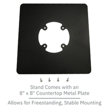 Load image into Gallery viewer, Ingenico Move/5000 Freestanding Swivel and Tilt Metal Stand with Square Plate - DCCSUPPLY.COM
