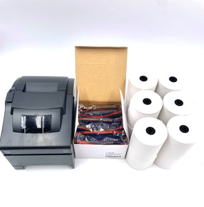 New Star SP742ME Ethernet Kitchen Printer for Clover (39336532), 6x Star RC700BR0 Ink and 12x 3" x 165' Paper Rolls Bundle