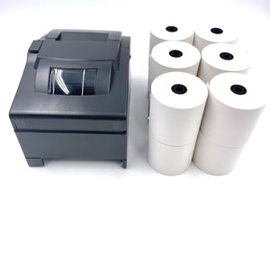 New Star SP742ME Ethernet Kitchen Printer for Clover (39336532) and 12x 3" x 165' Paper Rolls Bundle