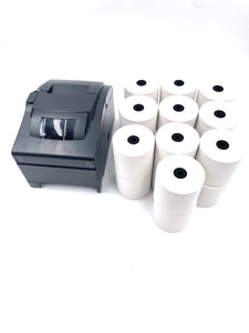 New Star SP742ME Ethernet Kitchen Printer for Clover (39336532) and 20x 3" x 165' Paper Rolls Bundle