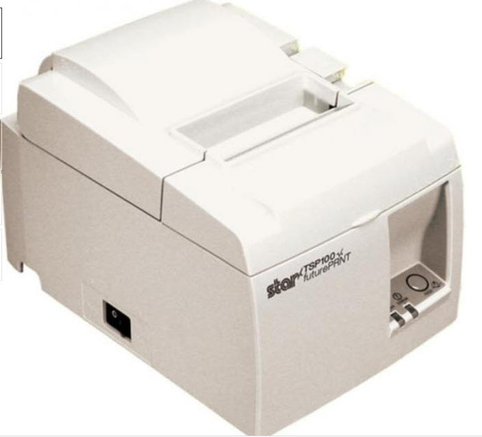 Star Micronics TSP100 TSP143 Thermal Receipt Printer-White, Ethernet - Refurbished - DCCSUPPLY.COM
