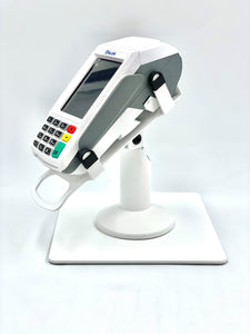 Valor Paytech VL100 Low Freestanding Swivel and Tilt Stand with Square Plate (White)