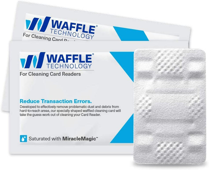 Waffle Technology Card Reader Cleaning Card: 10x Cards