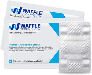 Waffle Technology Card Reader Cleaning Card - Box of 40