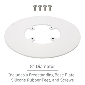 Clover Flex Freestanding Swivel and Tilt Metal Stand with Round Plate - DCCSUPPLY.COM