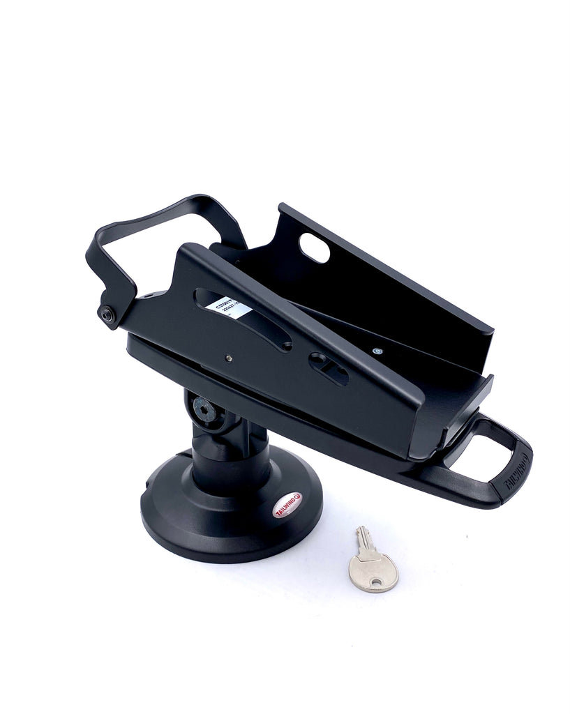 PAX A920 Pro 3" Key Locking Compact Pole Mount Stand with Metal Plate
