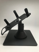 Load image into Gallery viewer, First Data FD130/FD150 Low Profile Swivel and Tilt Freestanding Metal Stand with Square Plate - DCCSUPPLY.COM
