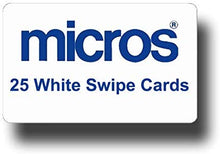 Load image into Gallery viewer, White MICROS Magnetic ID Cards (25/set) - DCCSUPPLY.COM
