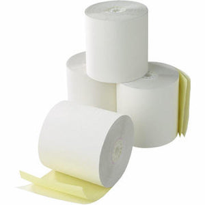 Kitchen Friction 3" x 95' - 2Ply White/Yellow (50 Roll Case) - DCCSUPPLY.COM
