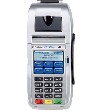 First Data FD-130 Duo Credit card Terminal - Refurbished - DCCSUPPLY.COM
